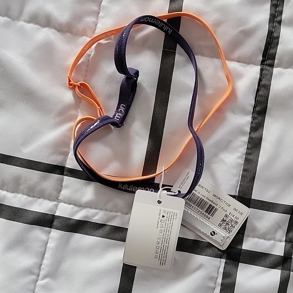 NWT Lululemon Get in Line Headband 3 set of 2 Pack - 6 total
